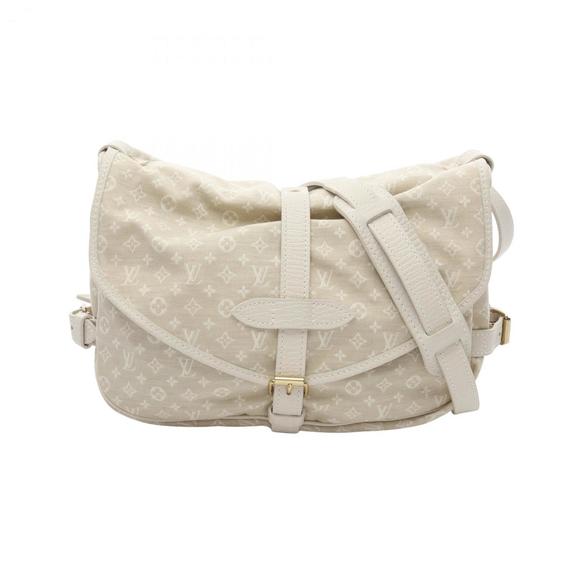 LOUIS VUITTON White Monogram Leather Shoulder Bag - Picture 1 of 10
